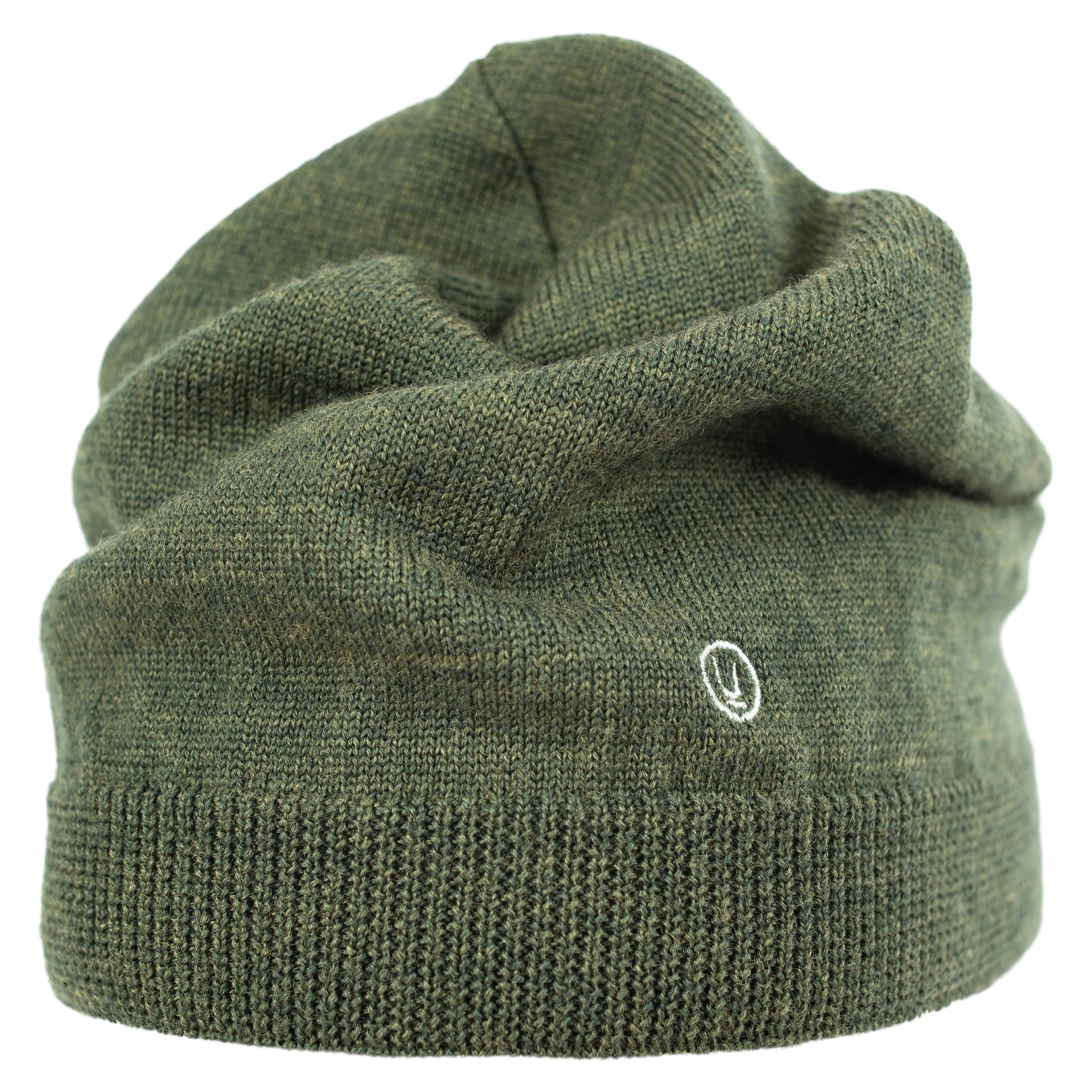 GREEN WOOL BEANIE - 2