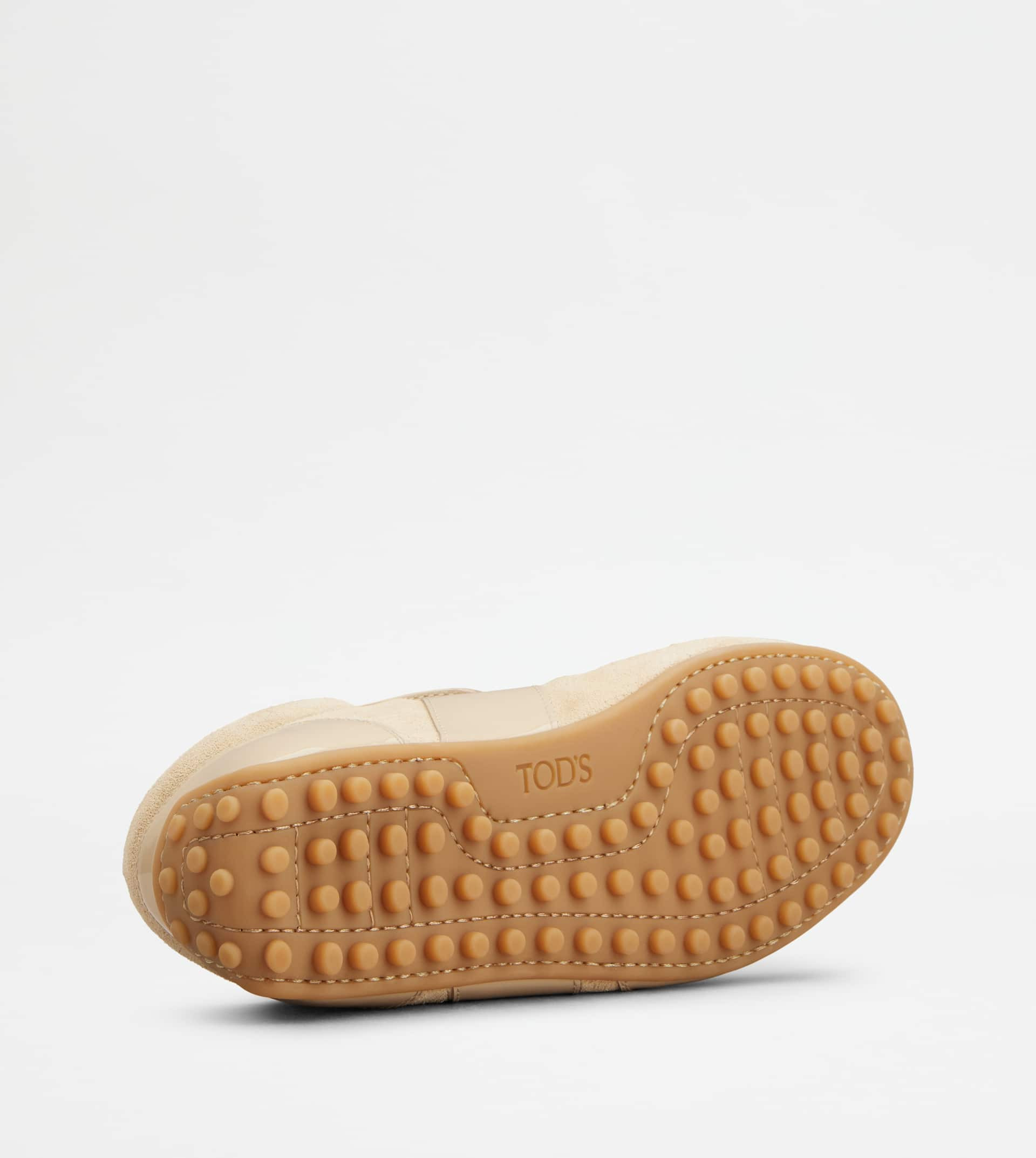 TOD'S T-MARATHON SNEAKERS IN PATENT LEATHER - BEIGE - 4