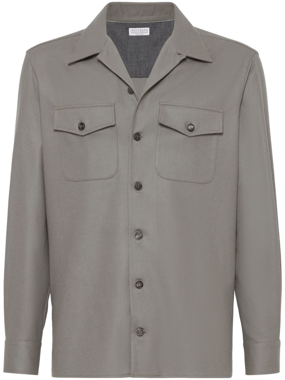 CAMP-COLLAR LONG-SLEEVE SHIRT - 1