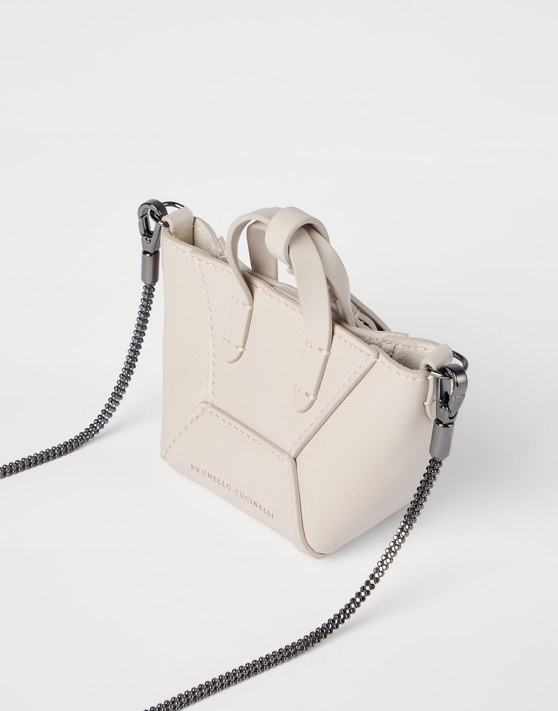 BC Duo micro bag in calfskin with precious chain 3