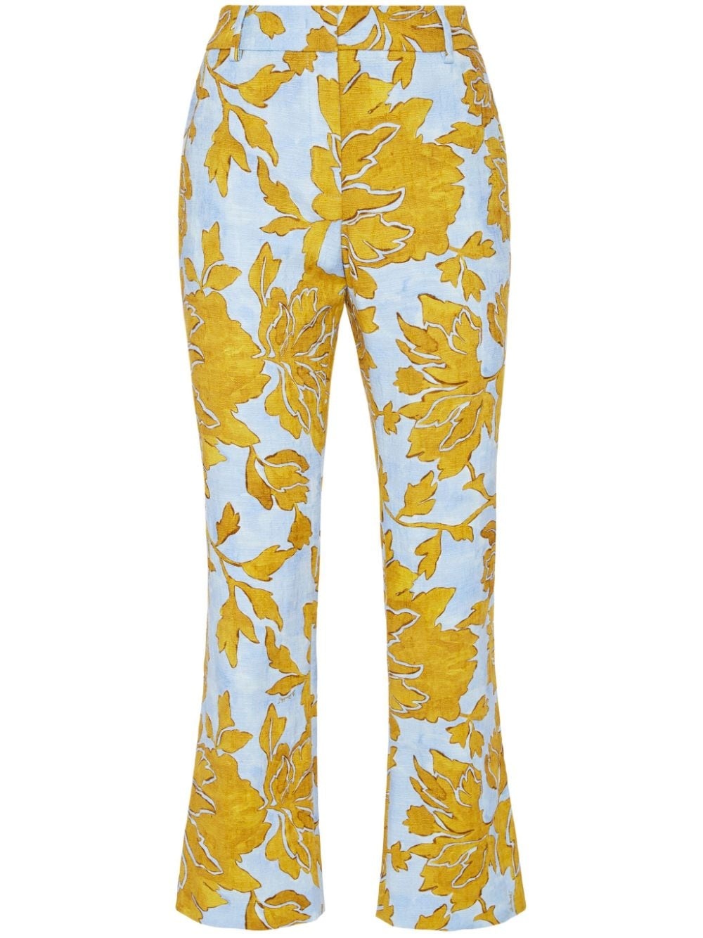 24/7 floral-print cropped trousers - 1