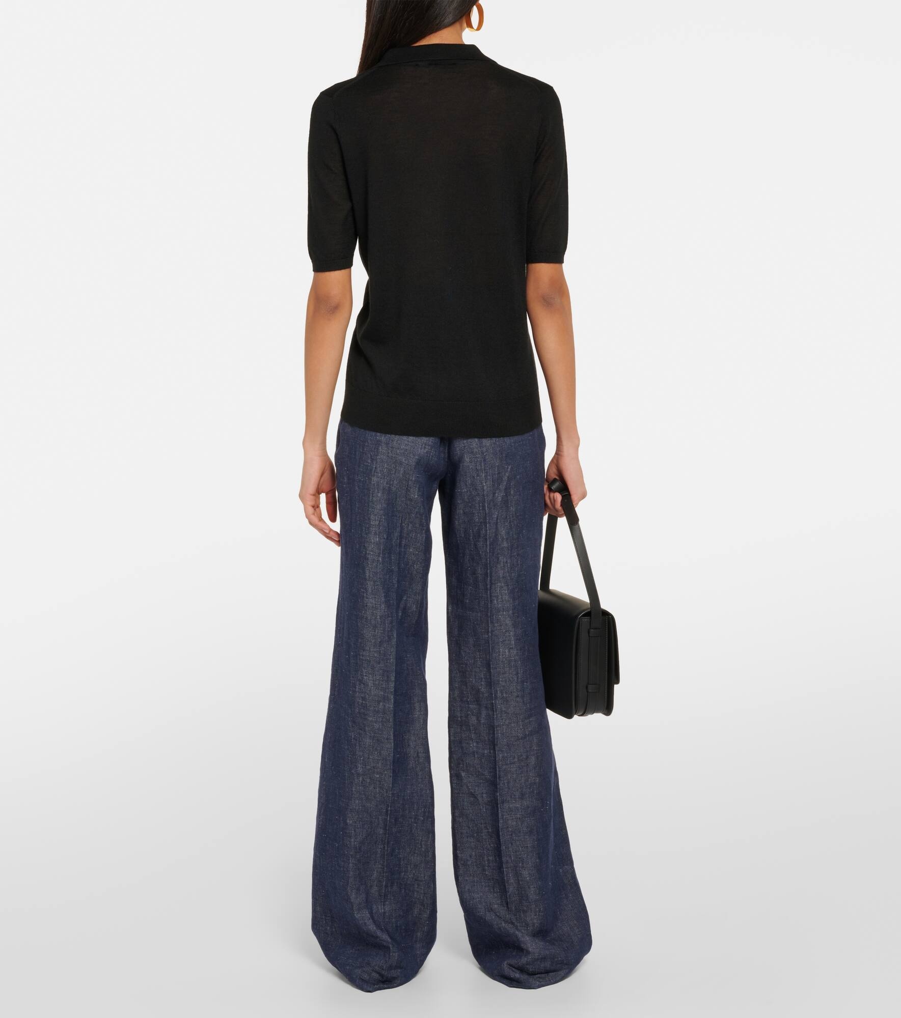 Frank cashmere and silk polo sweater - 3