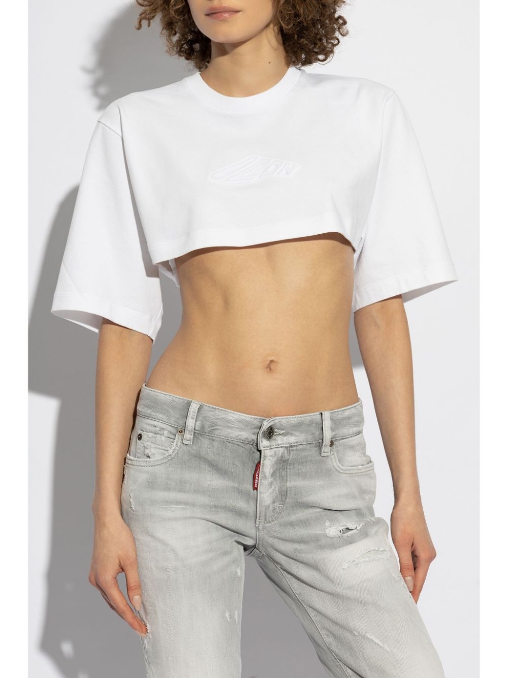 logo-embossed T-shirt - 3
