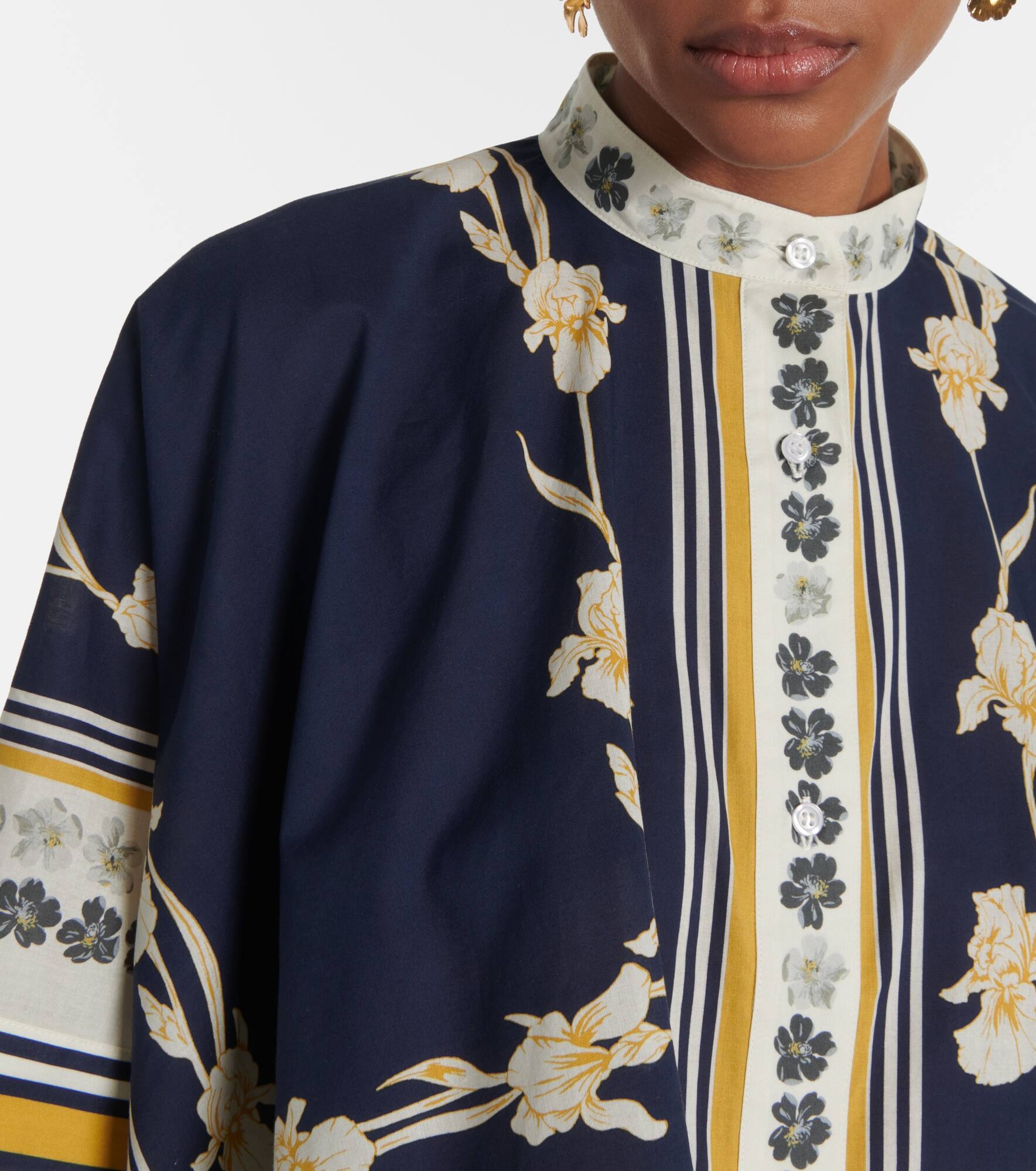 Foulard printed cotton shirt - 4