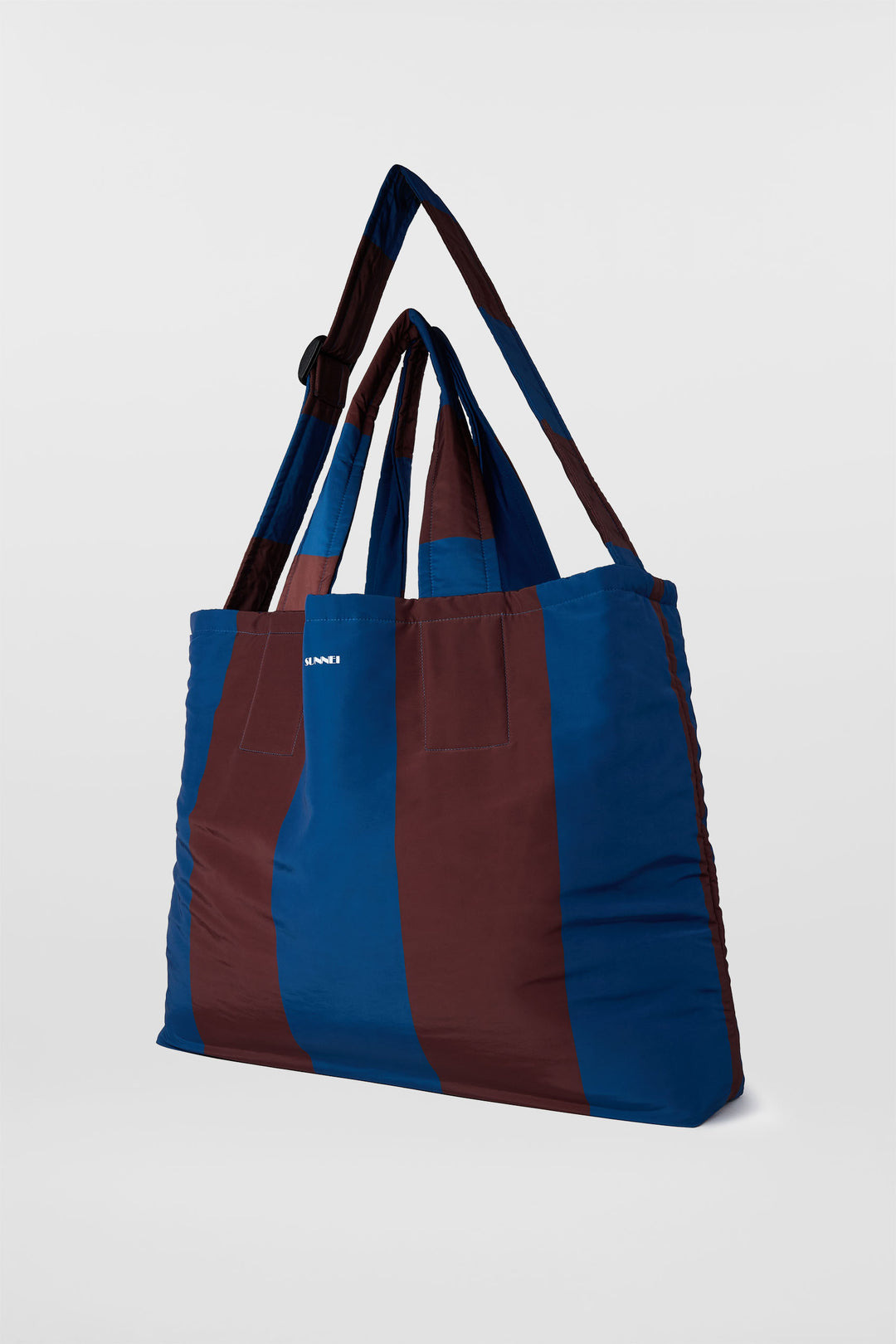 EVERYDAY REVERSIBLE BAG / blue & brown - 5