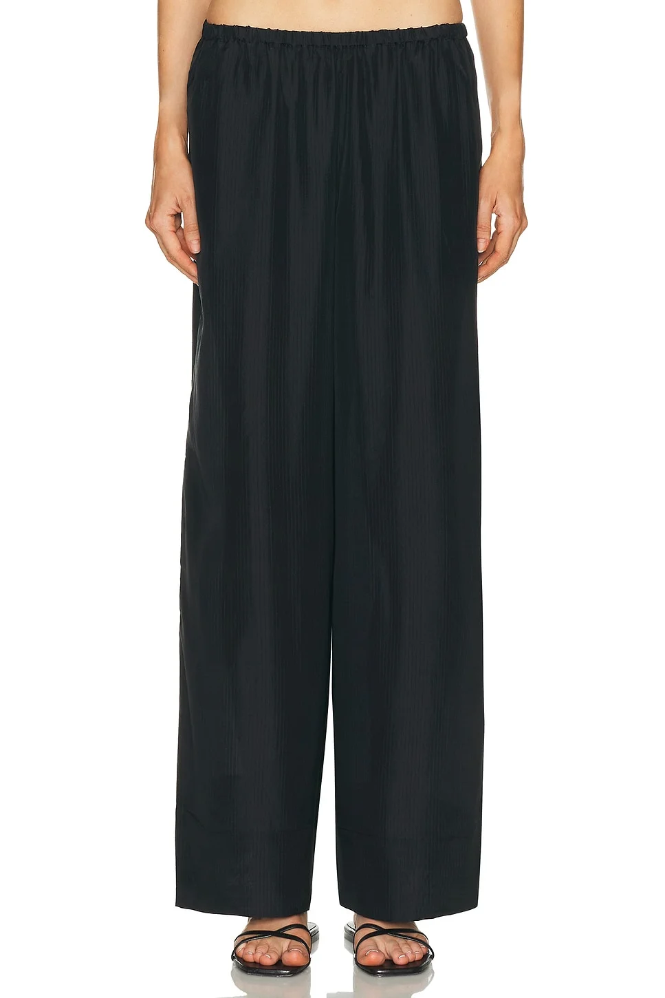 Silk Grid Relaxed Pant - 1