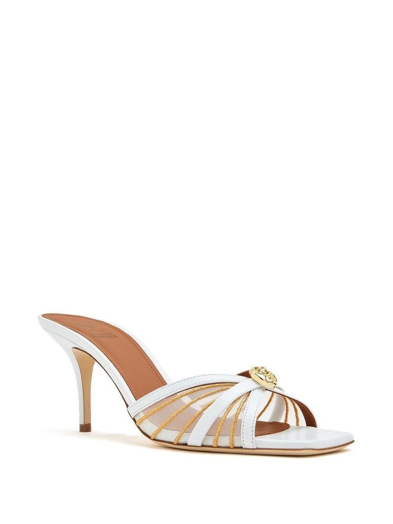MALONE SOULIERS engraved-detail 70mm mule sandals outlook