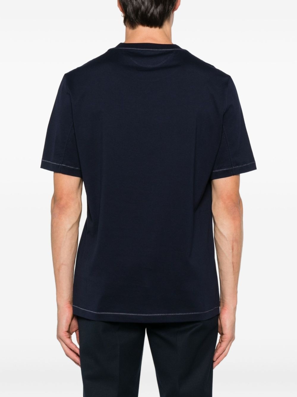 embroidered crew-neck T-shirt - 3