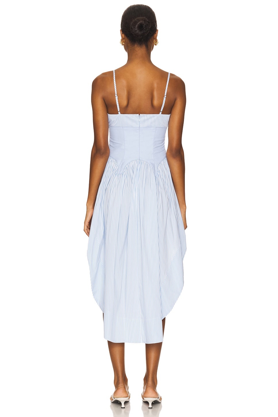 Poplin Cupped Midi Dress - 4