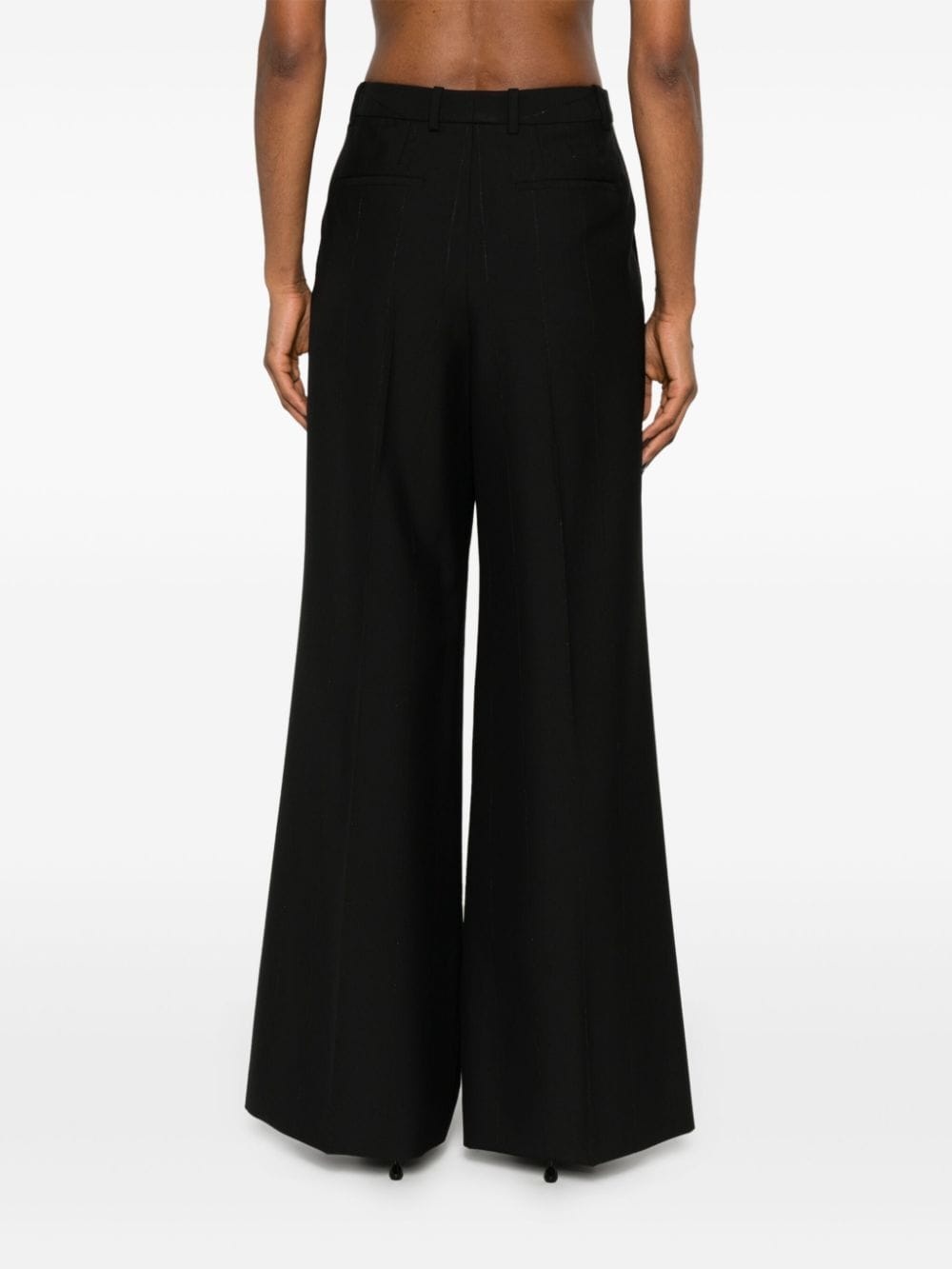 high-waist palazzo trousers - 4