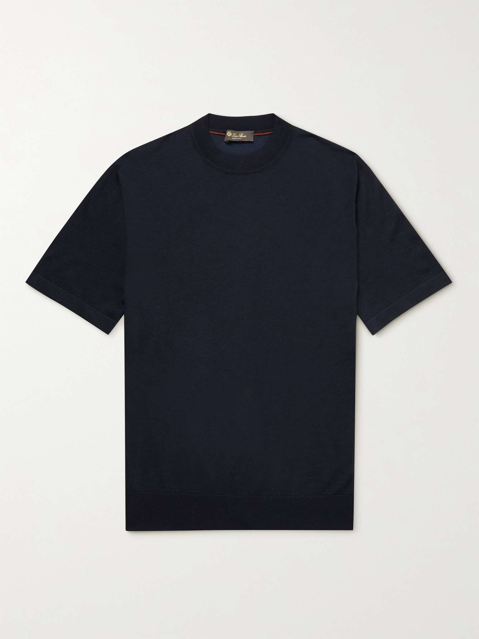 Cashmere and Silk-Blend T-Shirt - 1