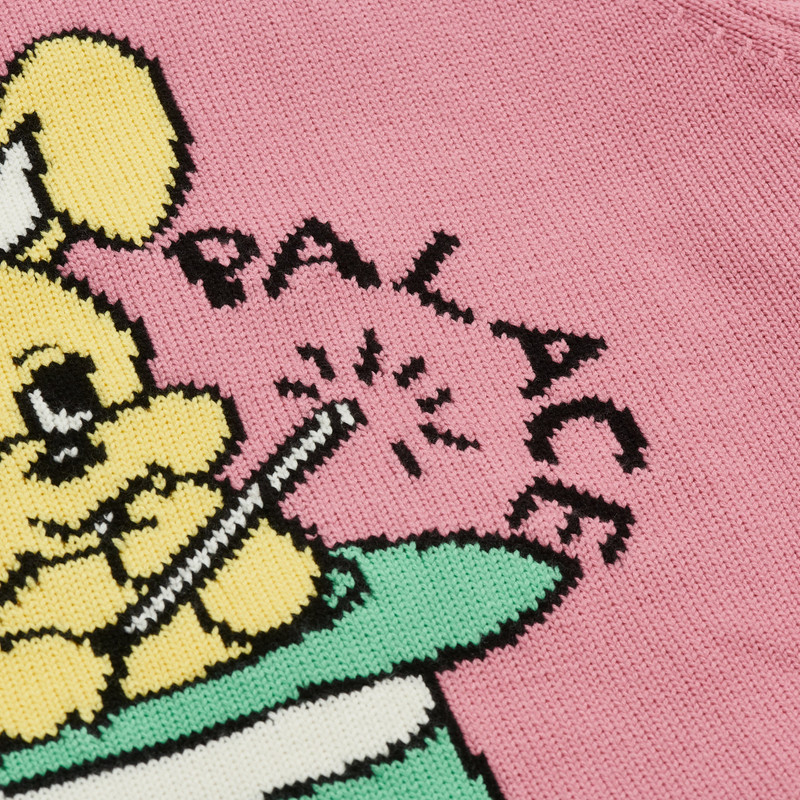 PALACE HAT TRICK KNIT PINK outlook