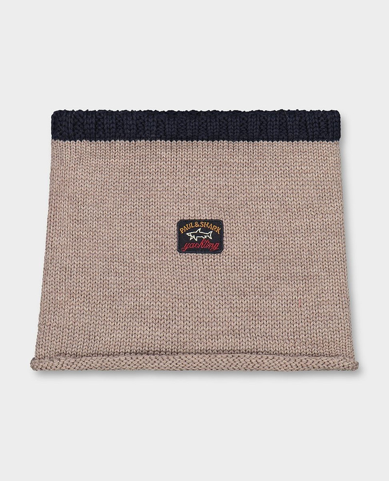 Wool Neck warmer with cotton lining 1