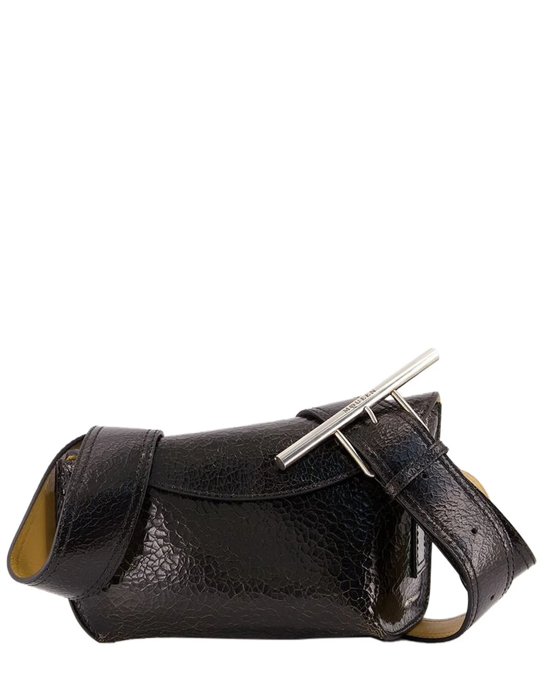 Alexander McQueen Black Calfskin Sling Shoulder Bag, Never Carried (Authentic Pre-Loved) - 1