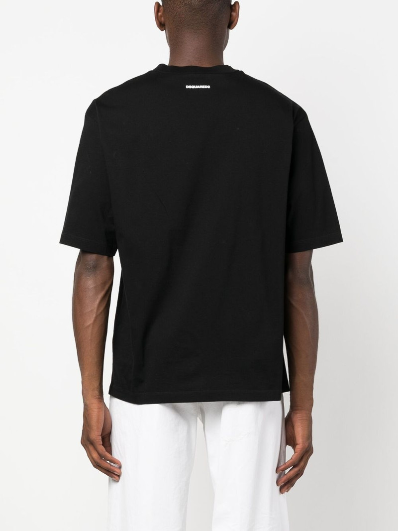 text-print cotton T-shirt 4
