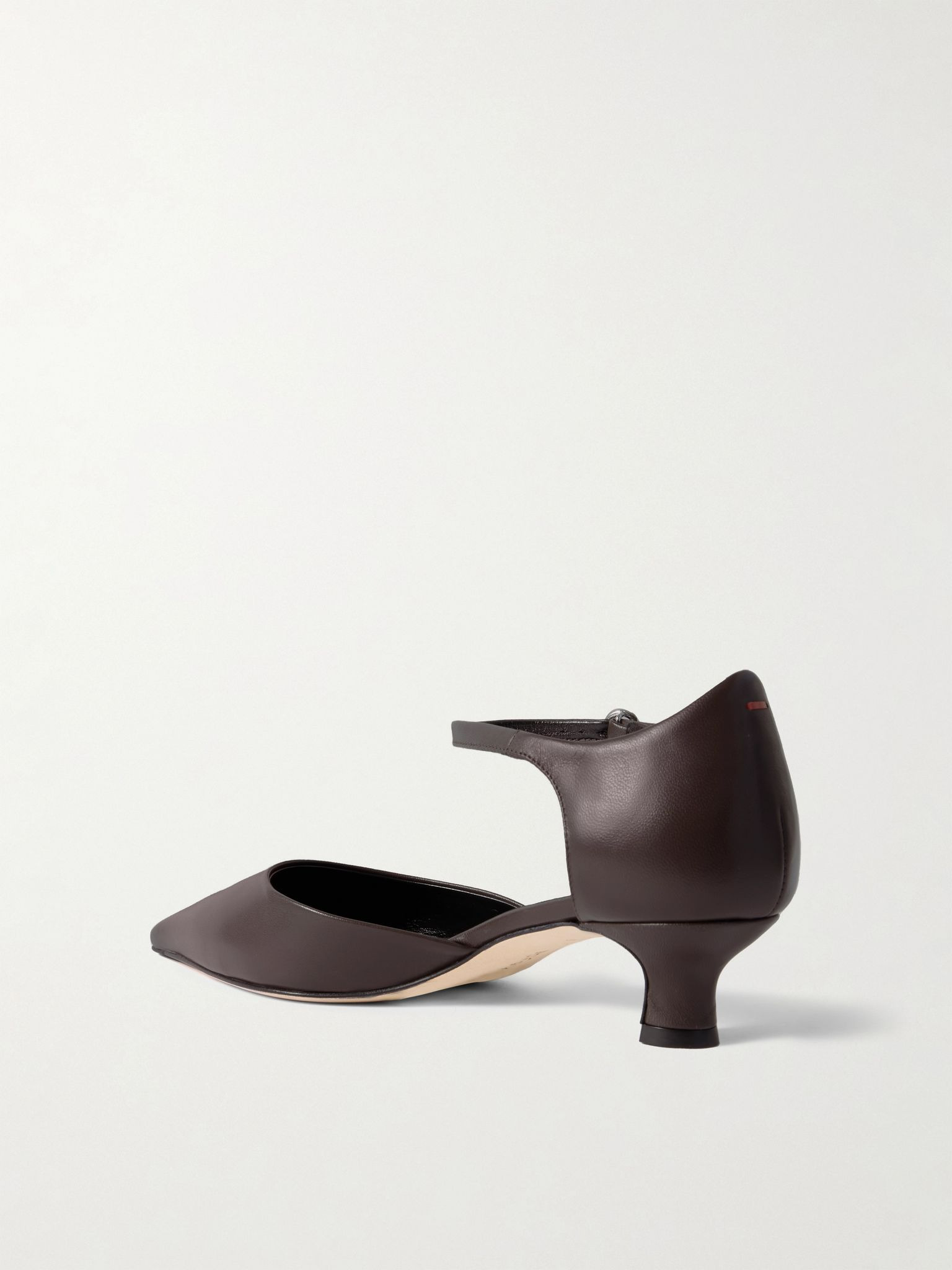 Tillie leather pumps Dark brown - 3