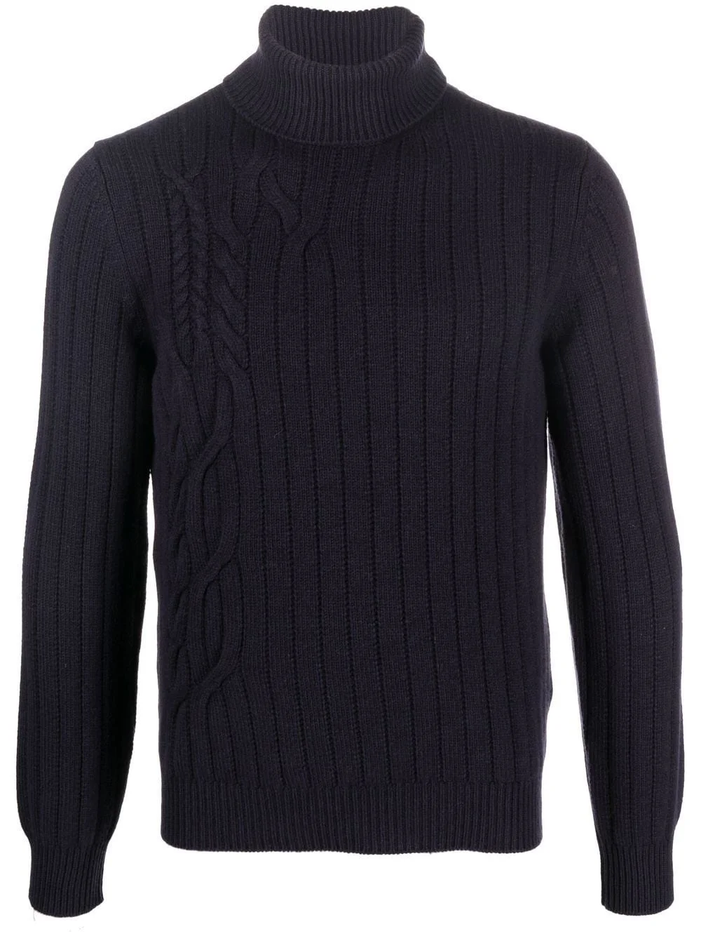 roll-neck cable-knit jumper - 1