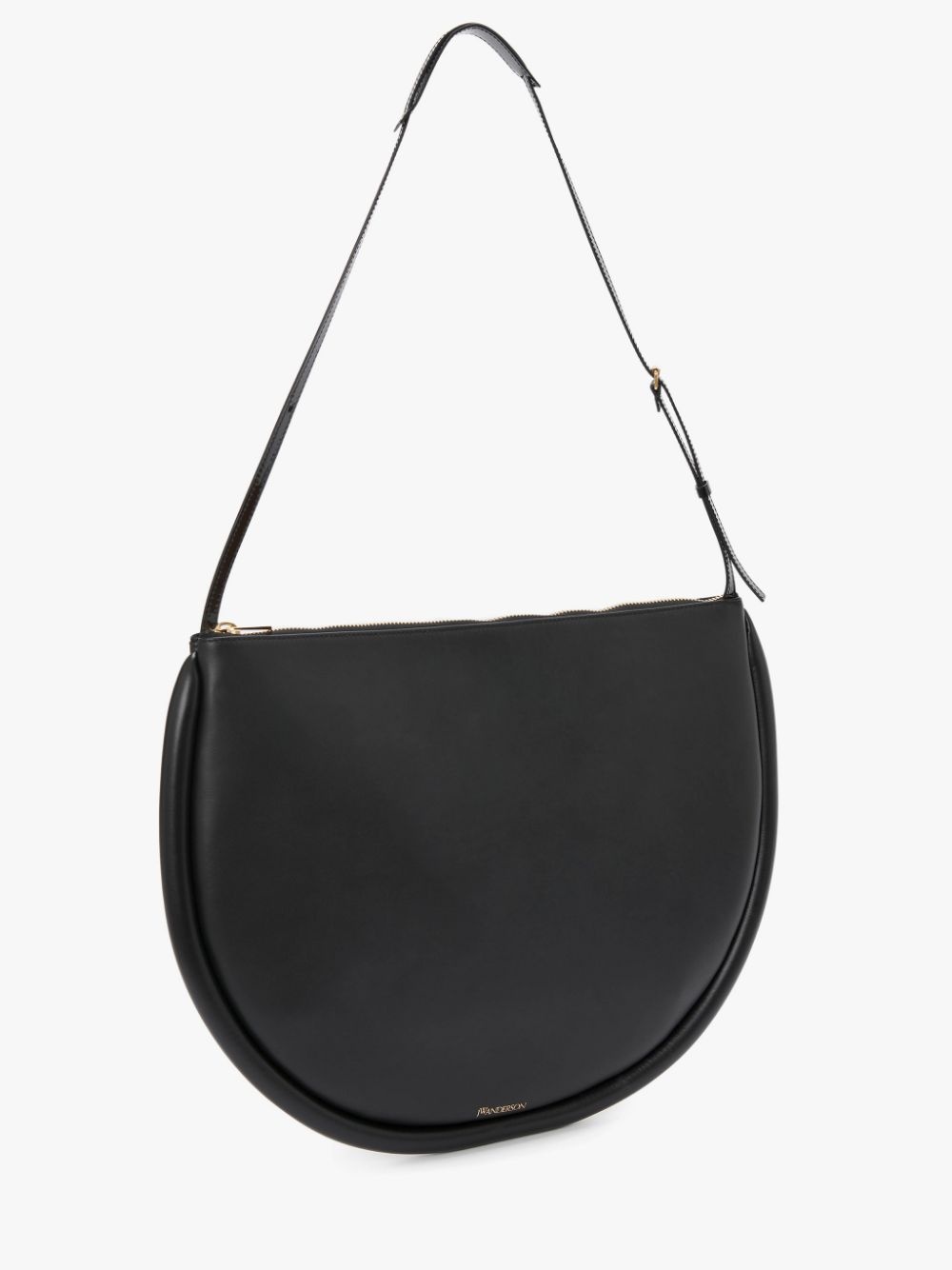 LARGE BUMPER-MOON LEATHER SHOULDER BAG - 2