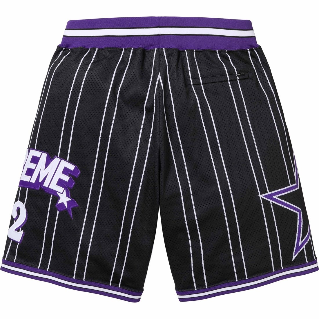 Supreme Star Basketball Shorts 'Black White' SUP-SS24-287 - 2