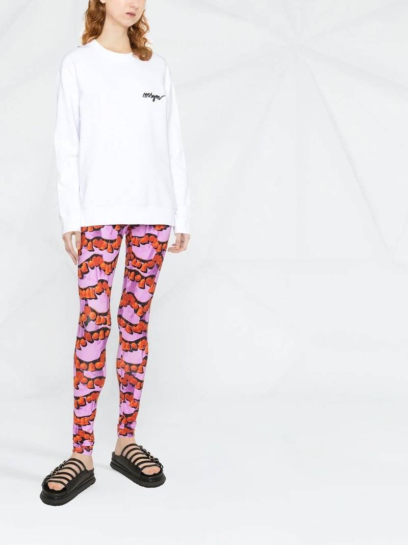 MSGM embroidered logo sweatshirt outlook