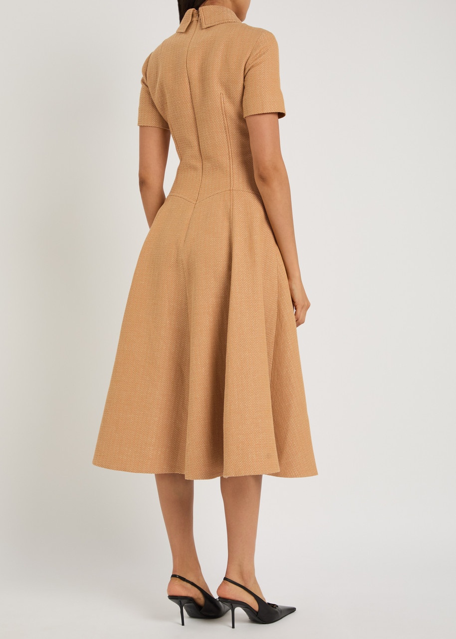 Emilia Wickstead Jody Panelled Woven Midi Polo Dress - 3