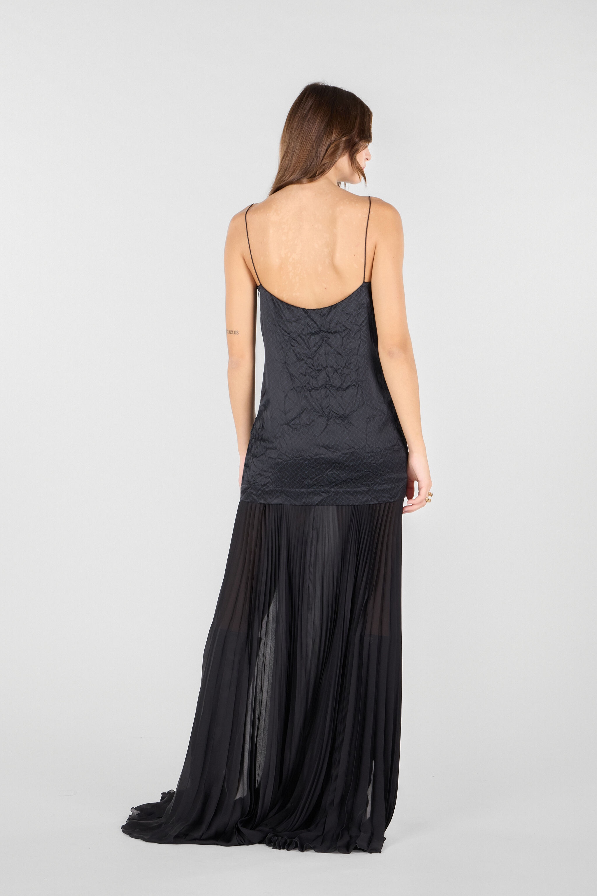 Long Snakeskin-Effect Dress - 4