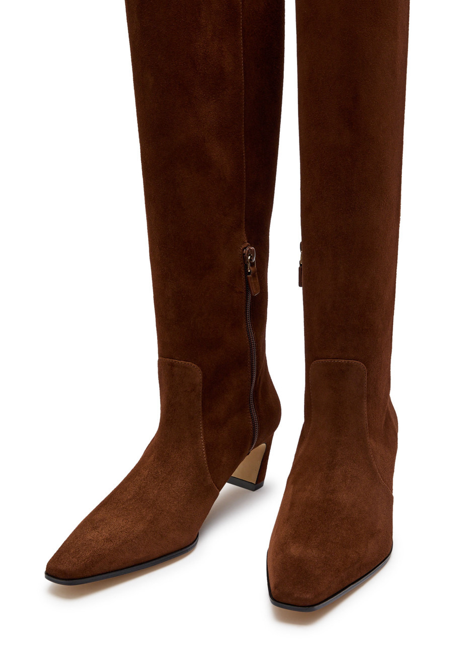 Stuart Weitzman Stassie 60 Suede Knee-high Boots - 3