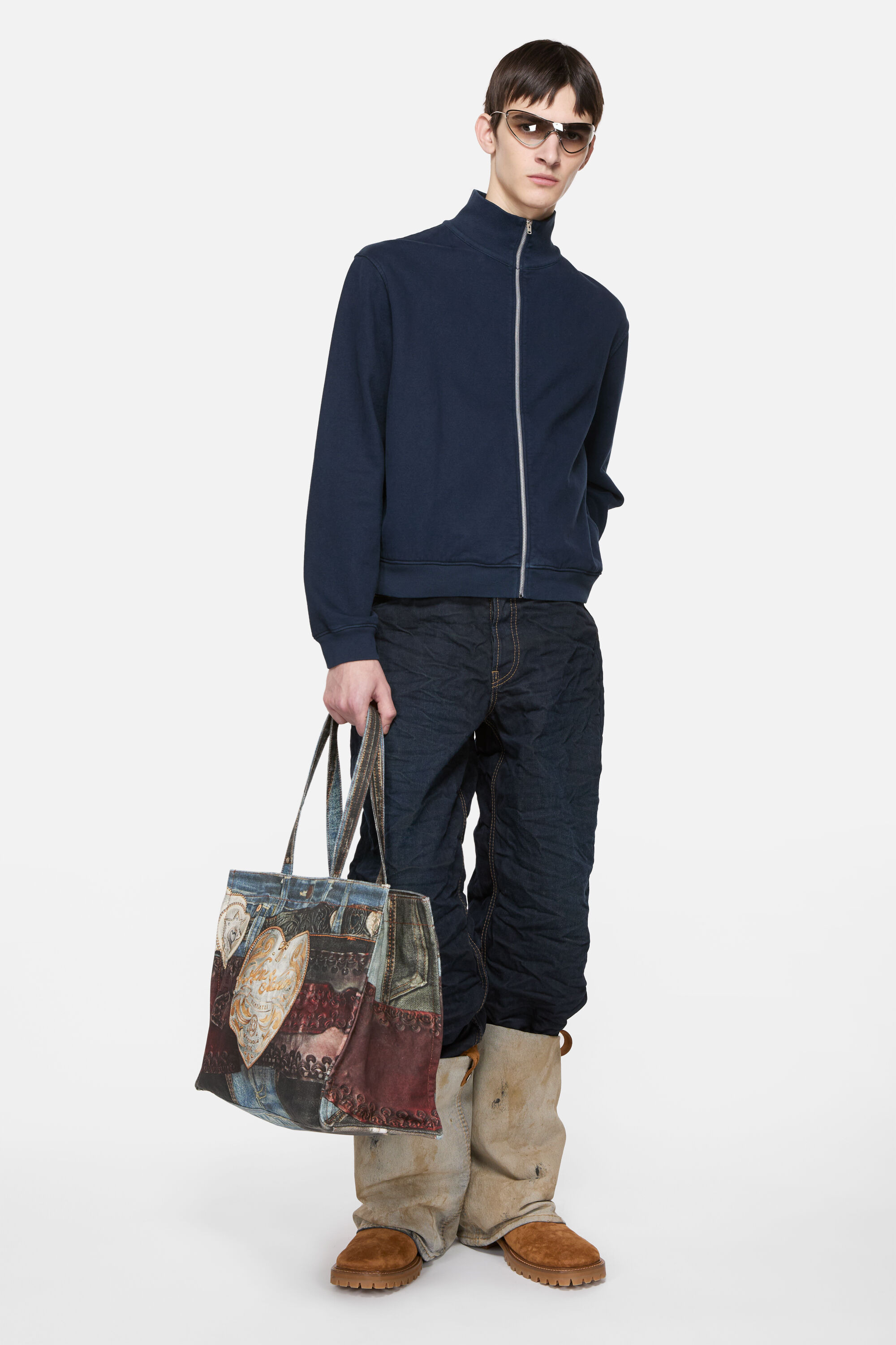 Zip-up sweatshirt - Deep blue - 3