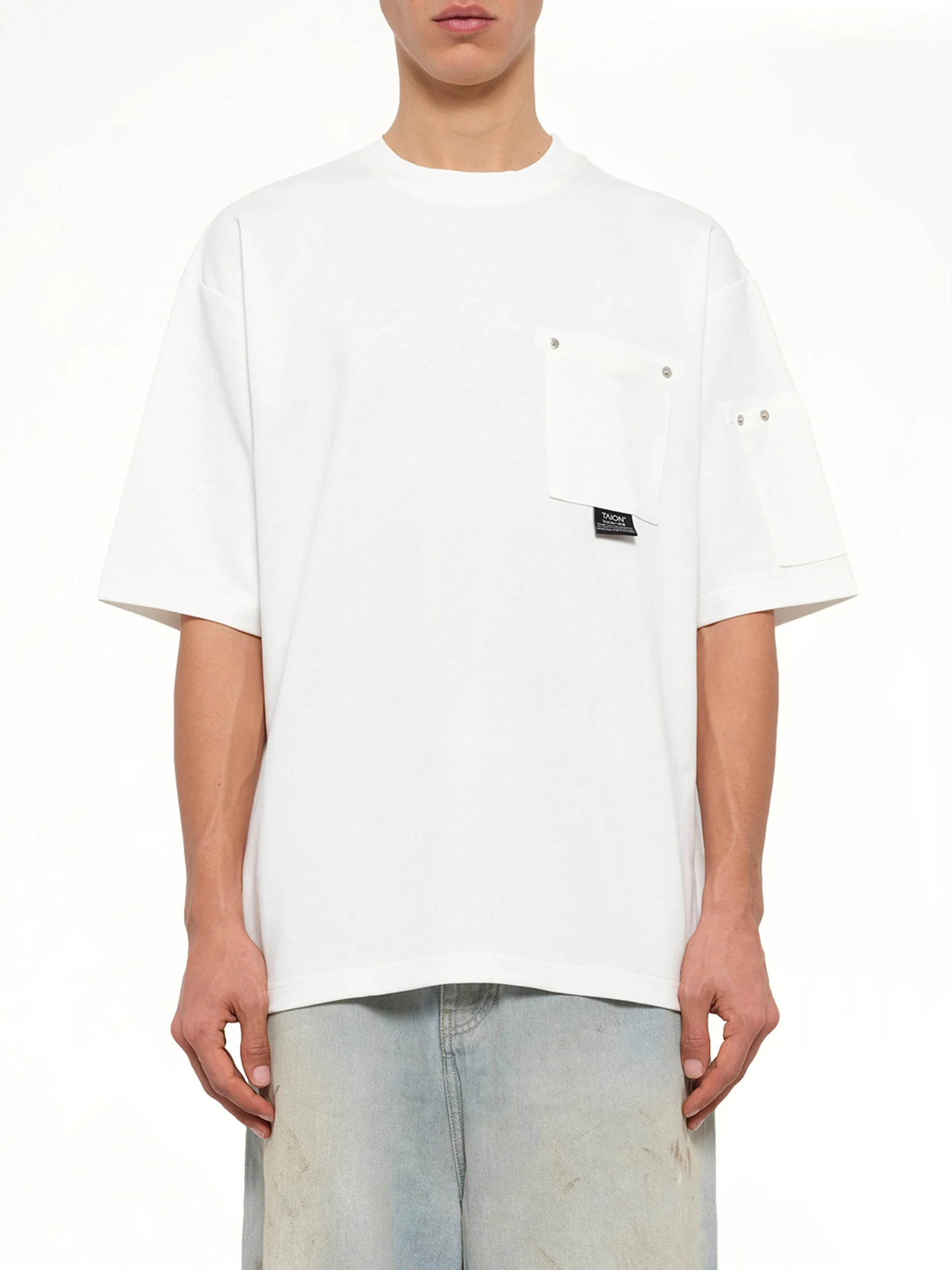 Work Libet Pocket T-Shirt in White - 1