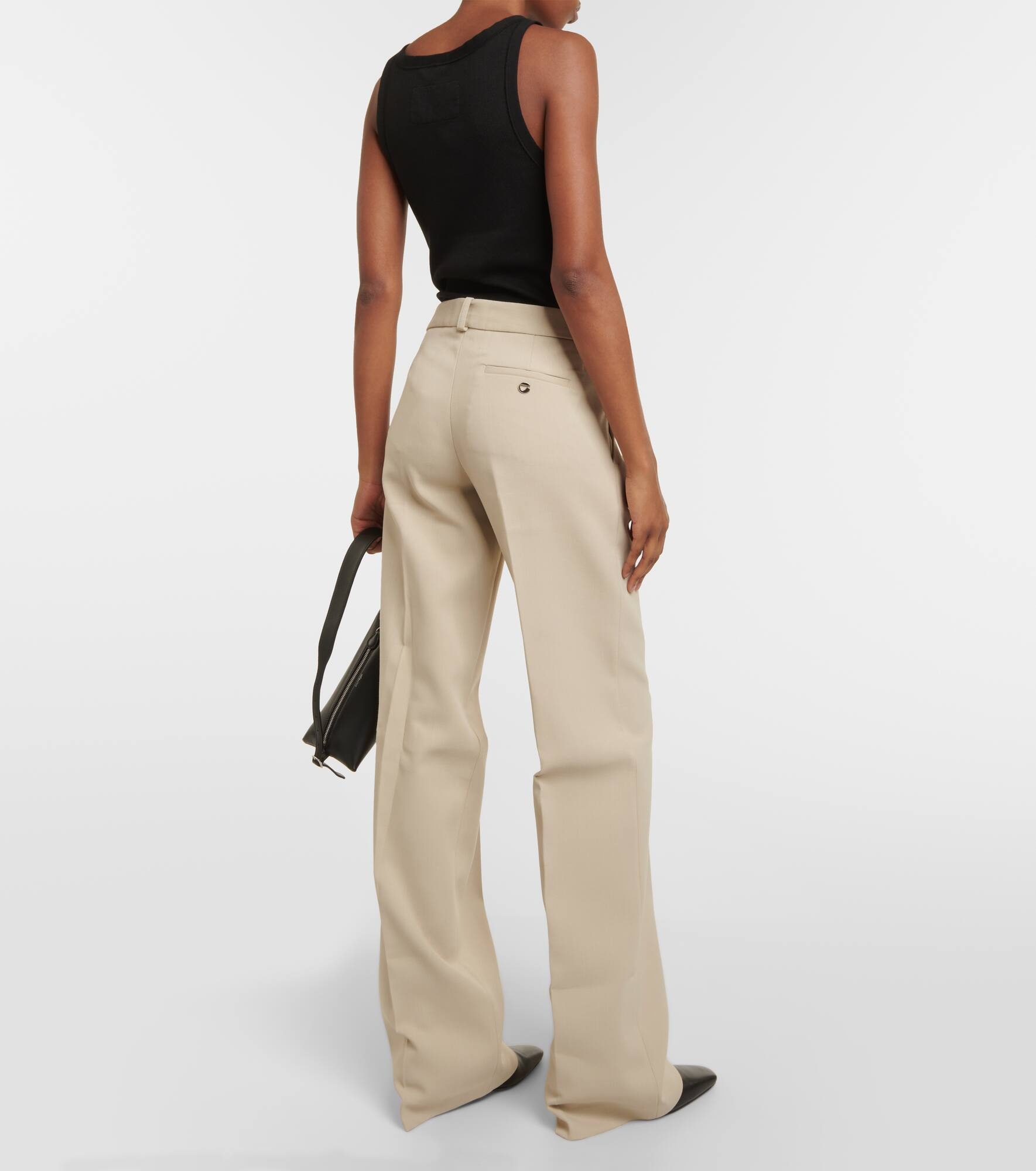 Low-rise straight pants - 3