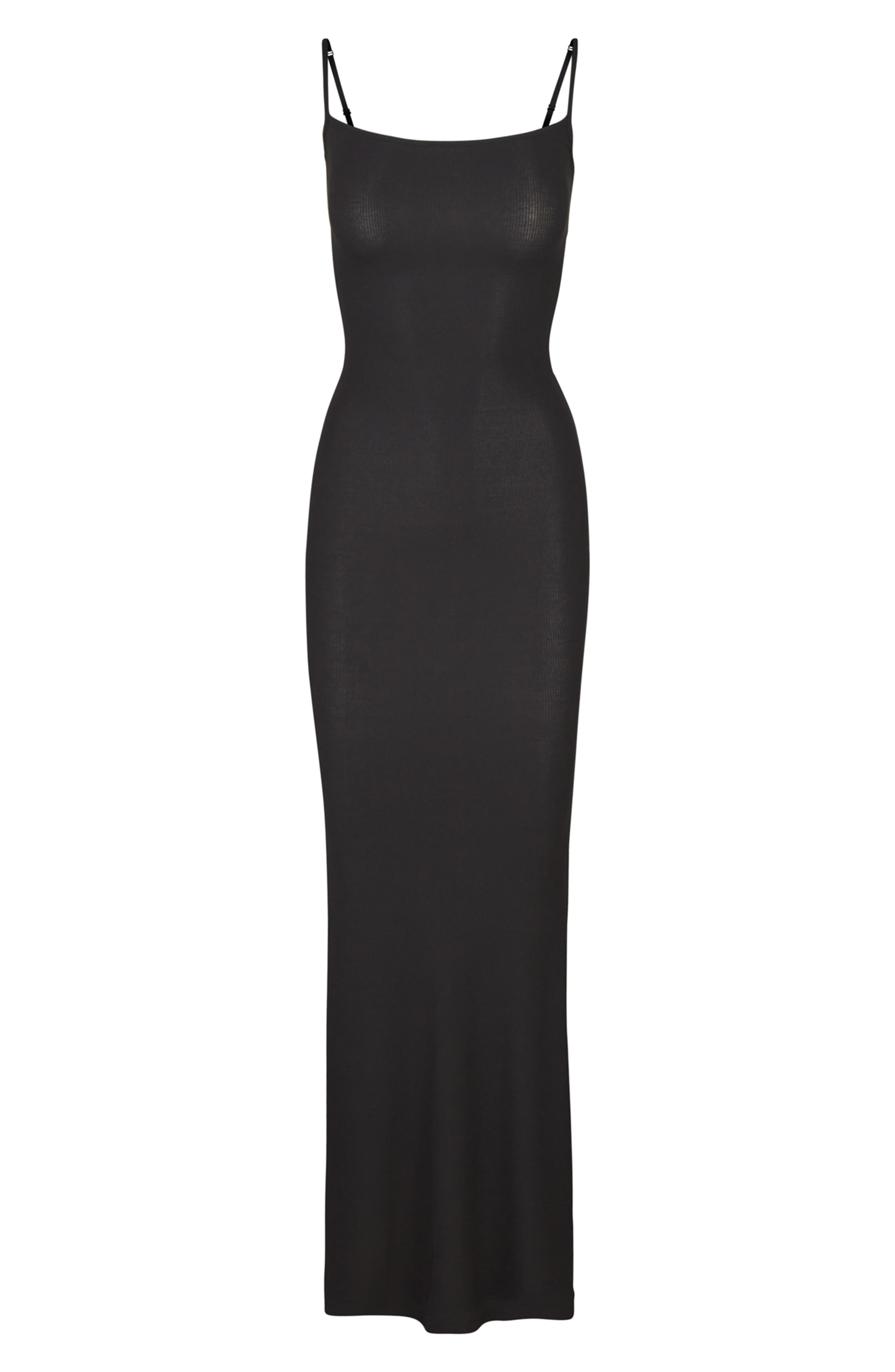 SKIMS Soft Lounge Long Slipdress in Onyx at Nordstrom - 5
