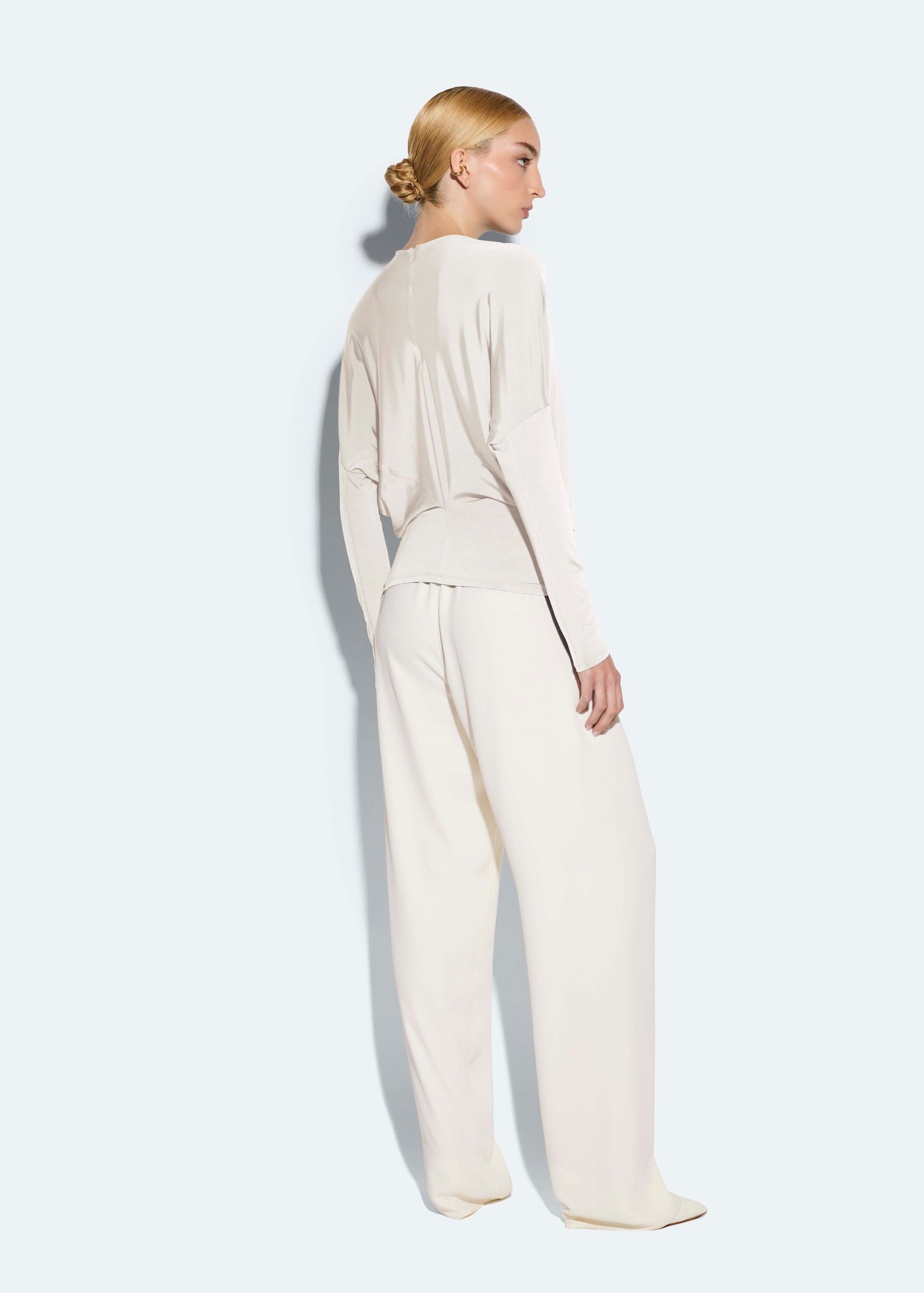 Jersey Blouson Top - 4