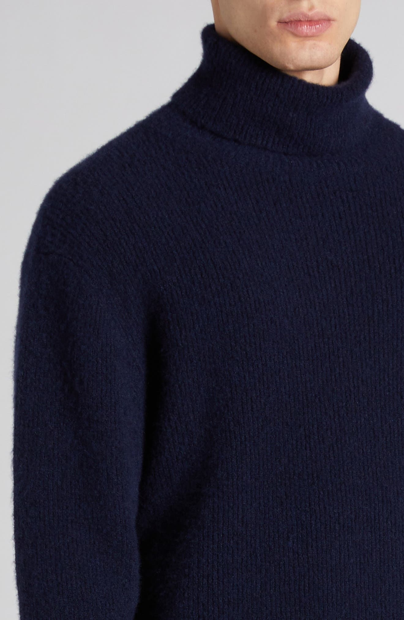 TOM FORD Brushed Cashmere & Silk Turtleneck Sweater in Hb808 Moonlight Ocean at Nordstrom - 5
