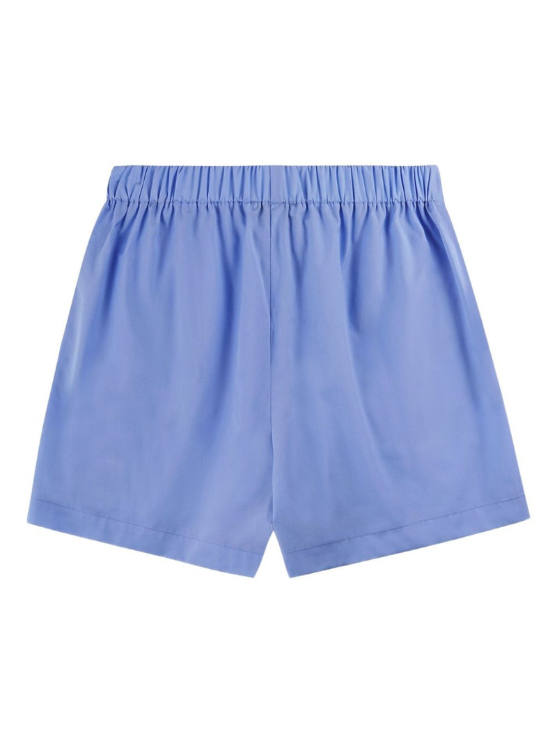 Sporty & Rich Crown Tennis embroidered-logo shorts outlook