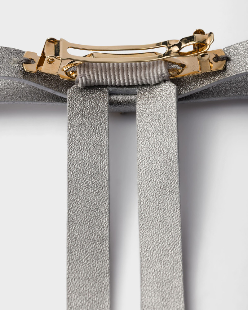 Prada Nappa leather hair clip outlook
