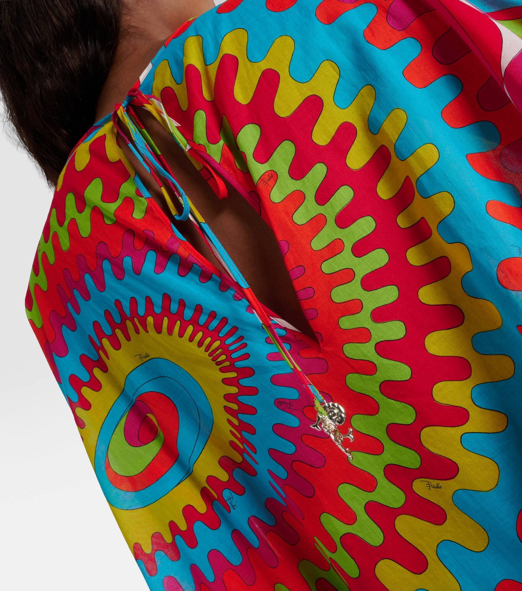 Bersaglio printed cotton kaftan - 6