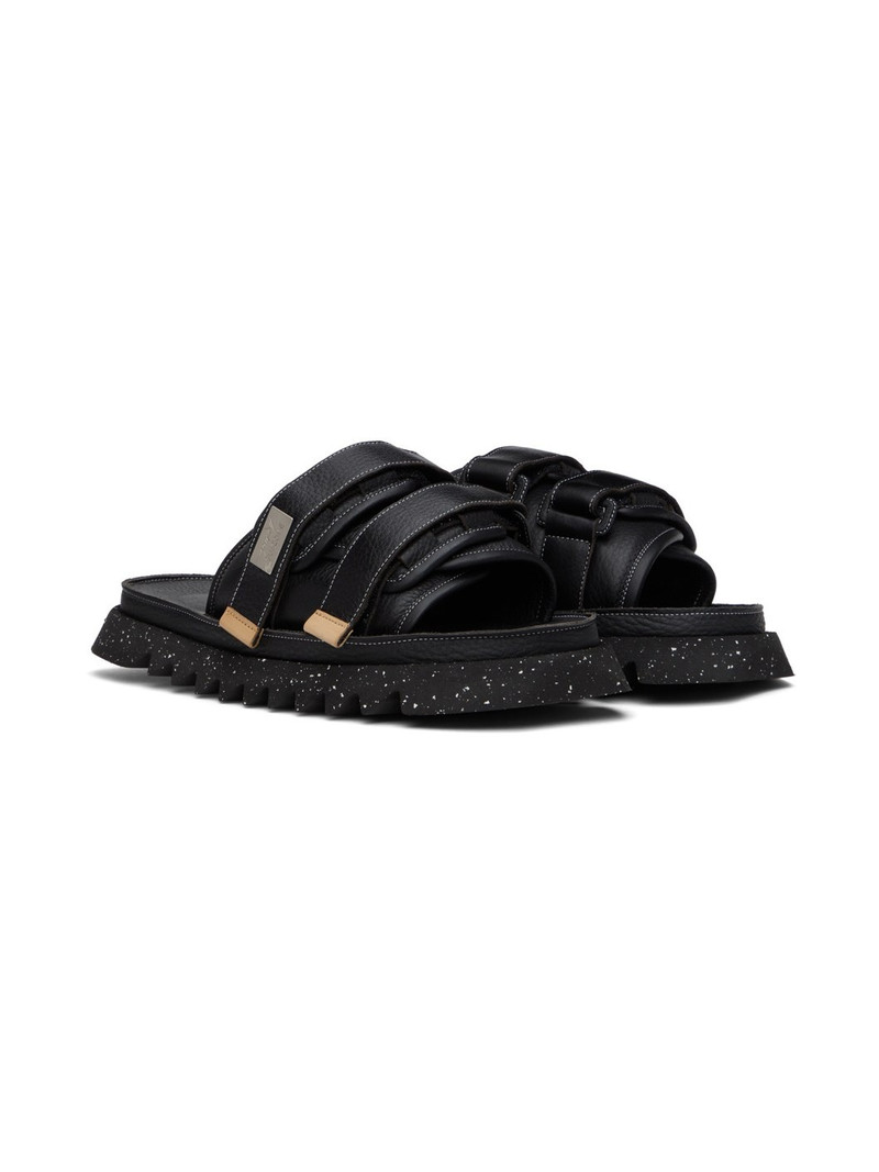 Black Suicoke Edition Moto Sandals 4