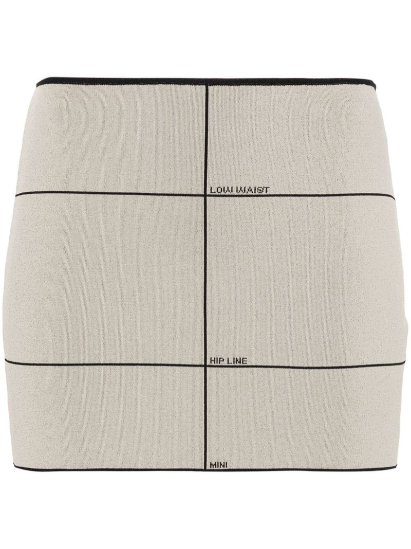 motif-print mini skirt 1