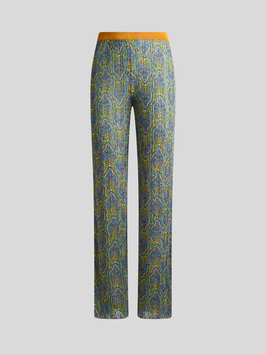 PRINTED KNIT TROUSERS - 1