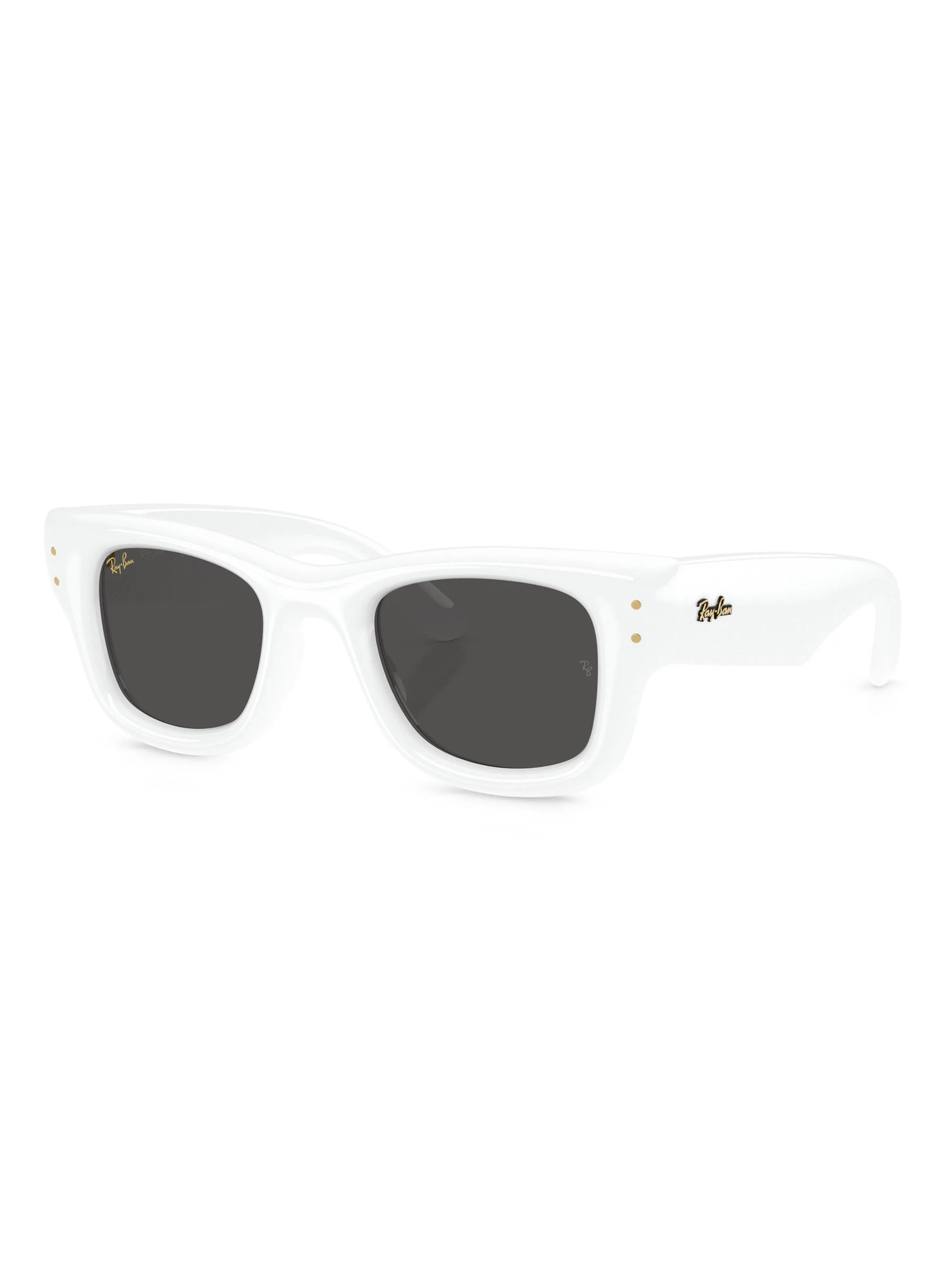 Men's A$AP Rocky 0Rb4940 47MM Wayfarer Puffer Square Sunglasses - White Black - 1