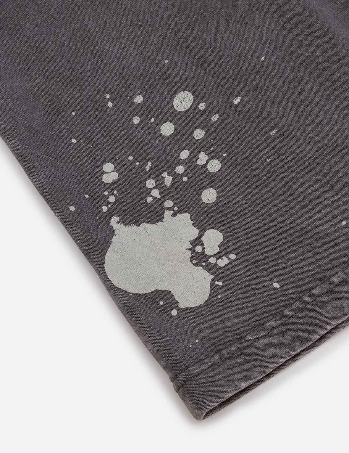 Washed Logo Embroidery and Print Loose Fit T-shirt - 15