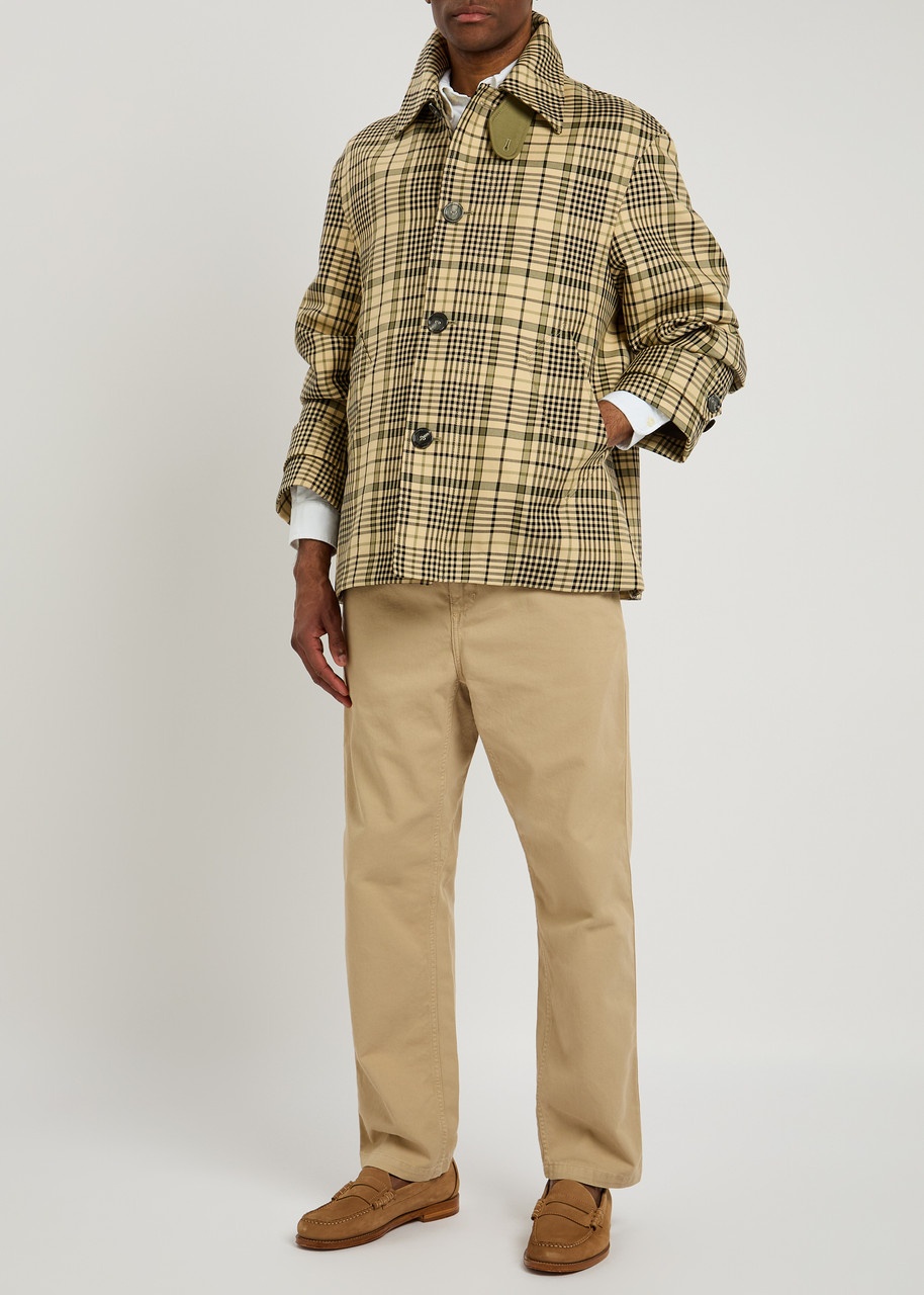 Ami Paris Plaid-print Canvas Jacket - 4