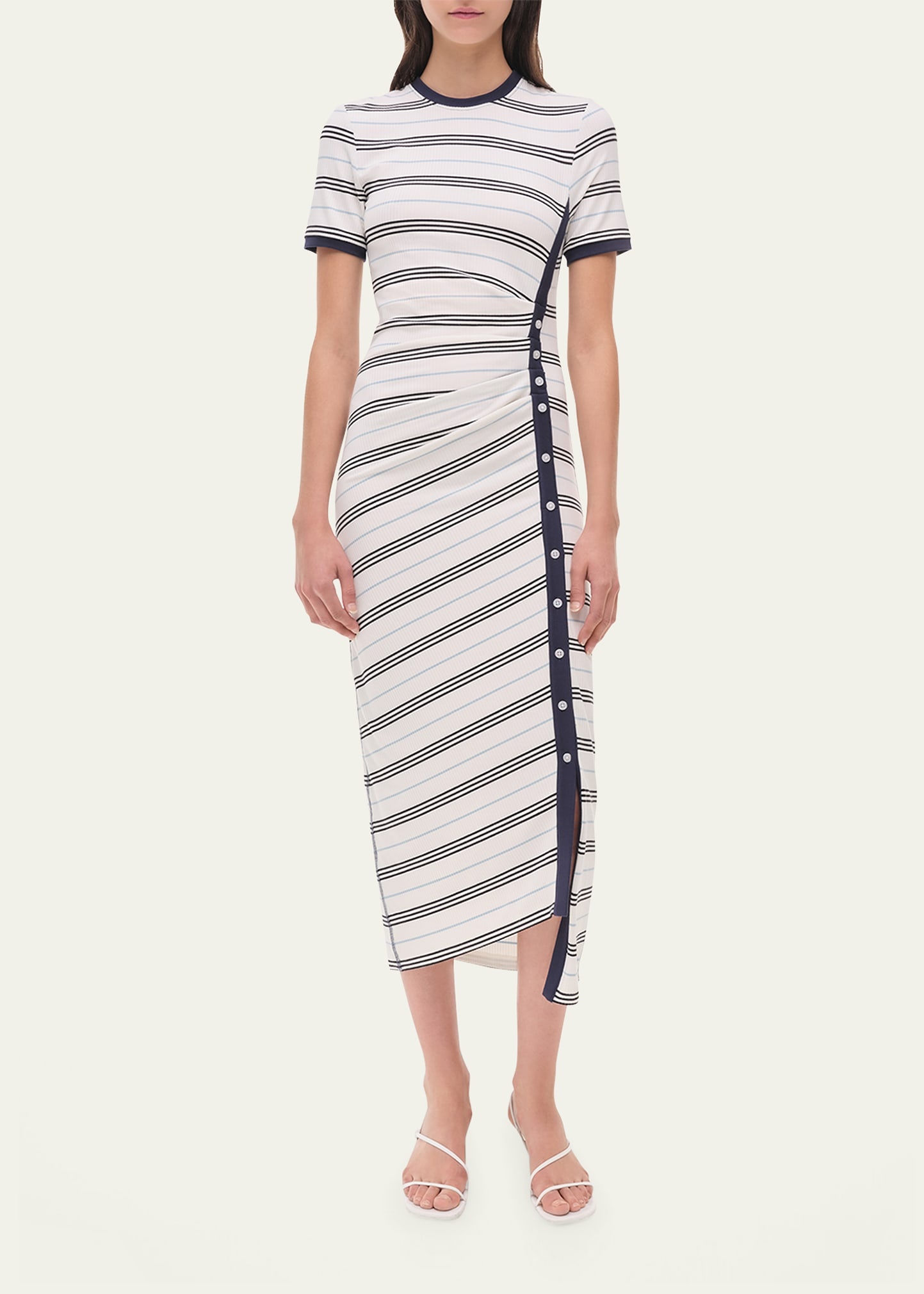 Shanna Short-Sleeve Midi Dress - 4