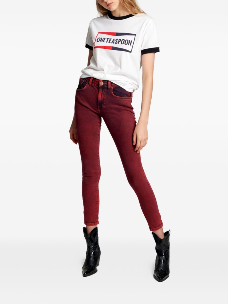 ONE TEASPOON Pistol red jeans outlook