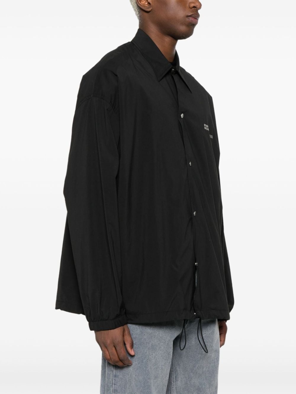 logo-print press-stud jacket - 3