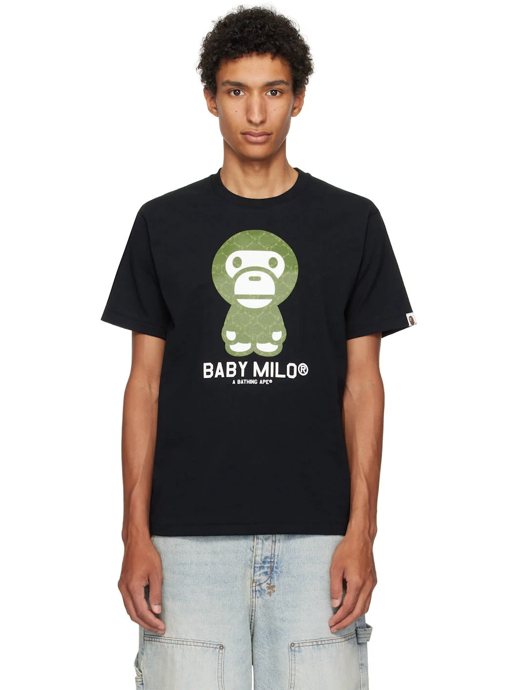 Black College Monogram Baby Milo T-shirt - 1