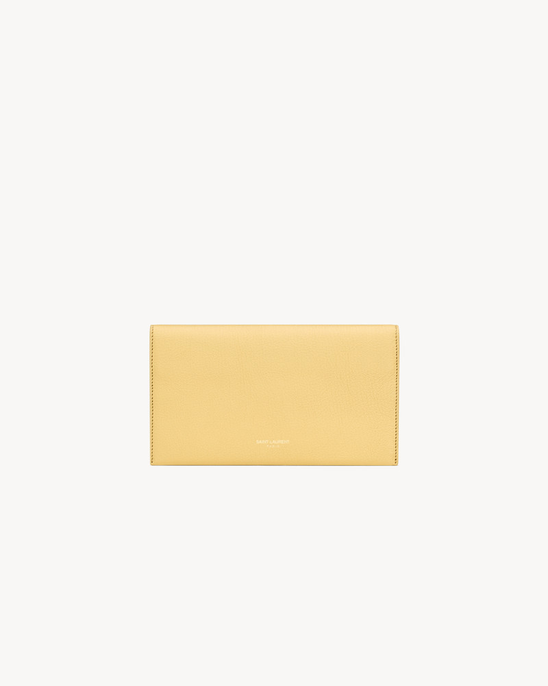 SAINT LAURENT LETTER LARGE WALLET IN LEATHER outlook