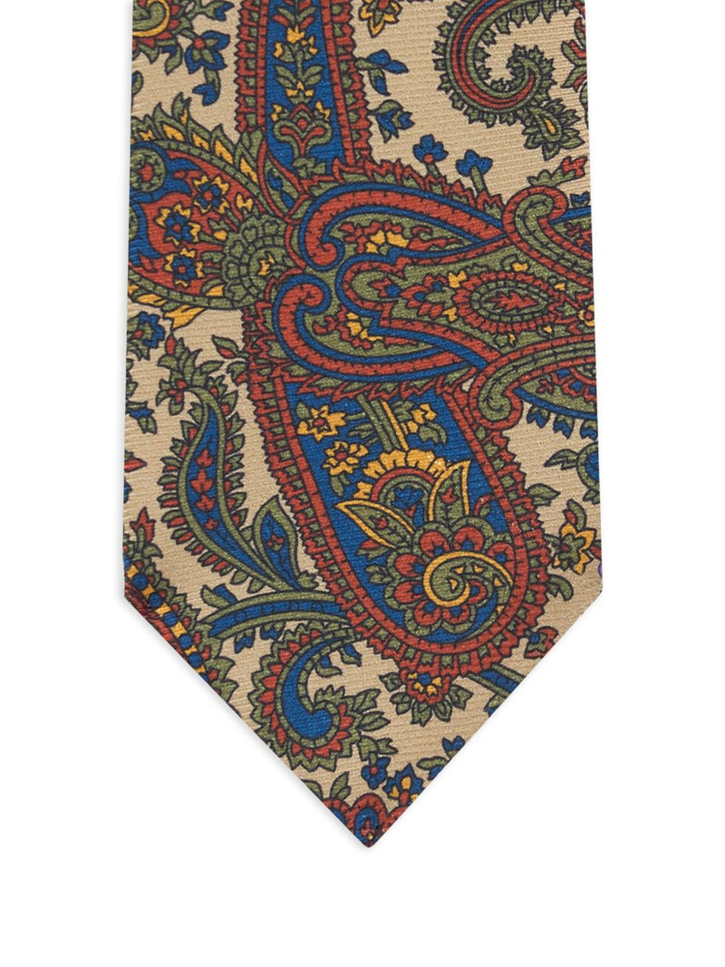 Etro floral paisley silk tie outlook