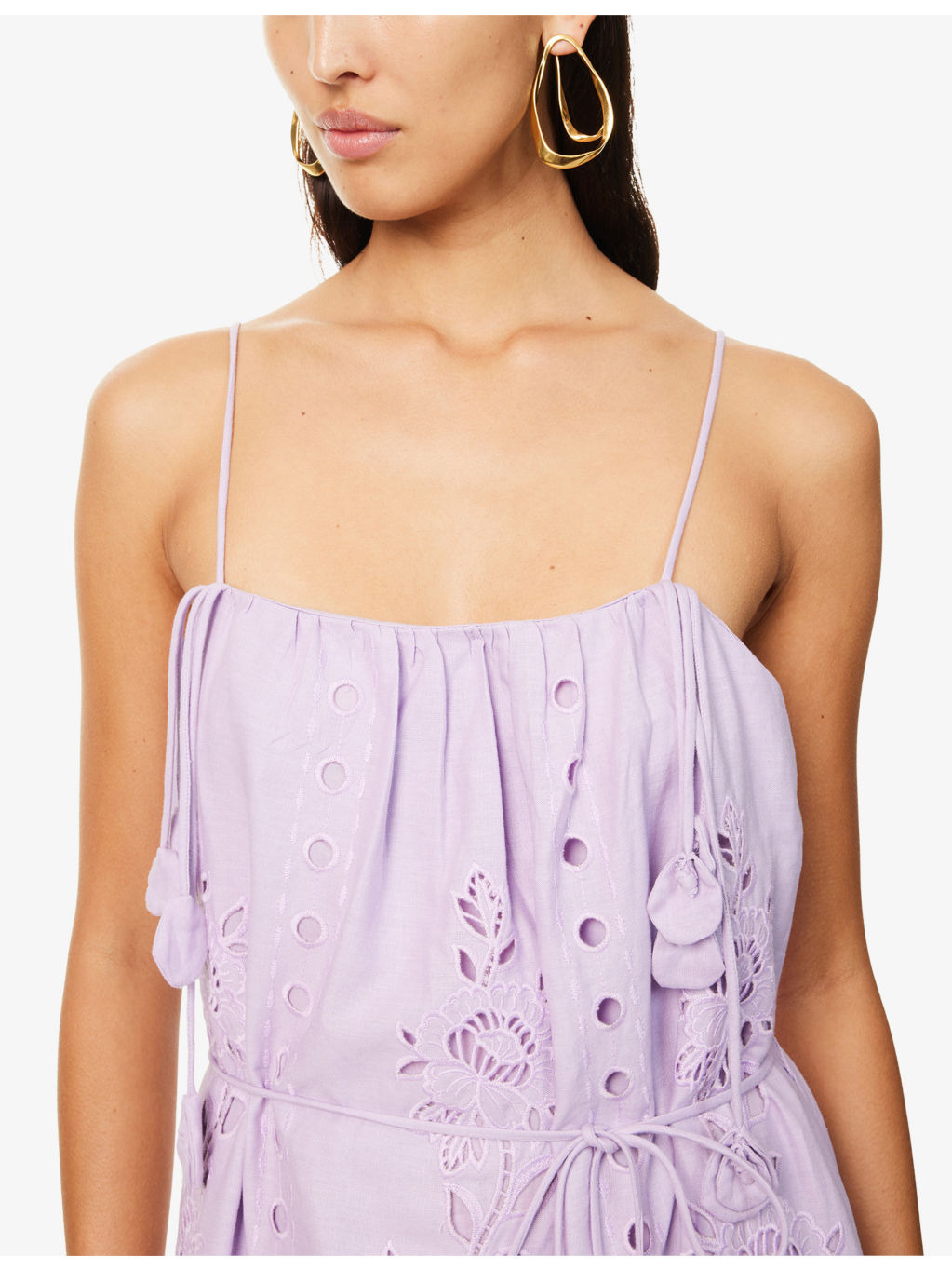 Richelieu Embroidered Linen-Blend Maxi Dress - 5