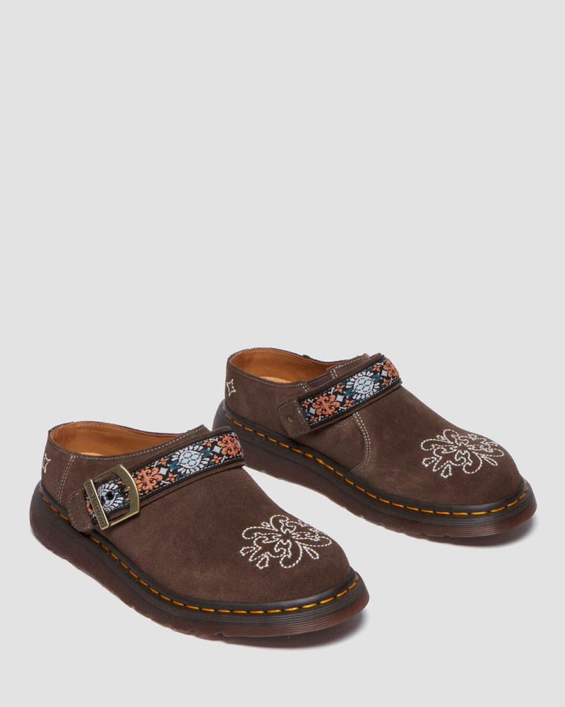 Isham Suede and Jacquard Mules 8